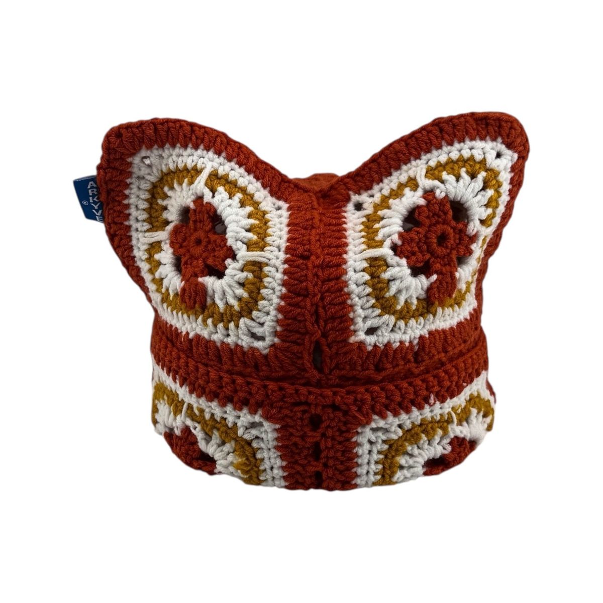 Arkyve "Fiery Cross" Crotchet Hat