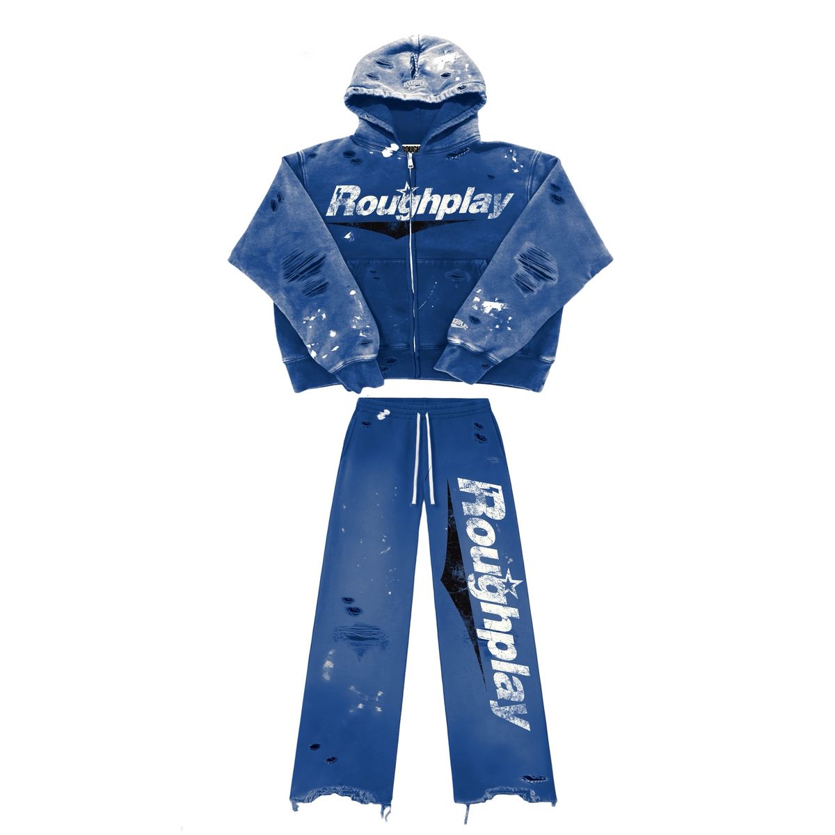 Roughplay "Royal/Black" Zip-Up Full Sweatsuit