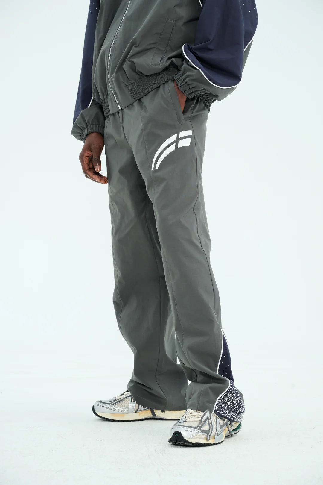 RVS Labs Navy / Charcoal "Astral" Zip Pants