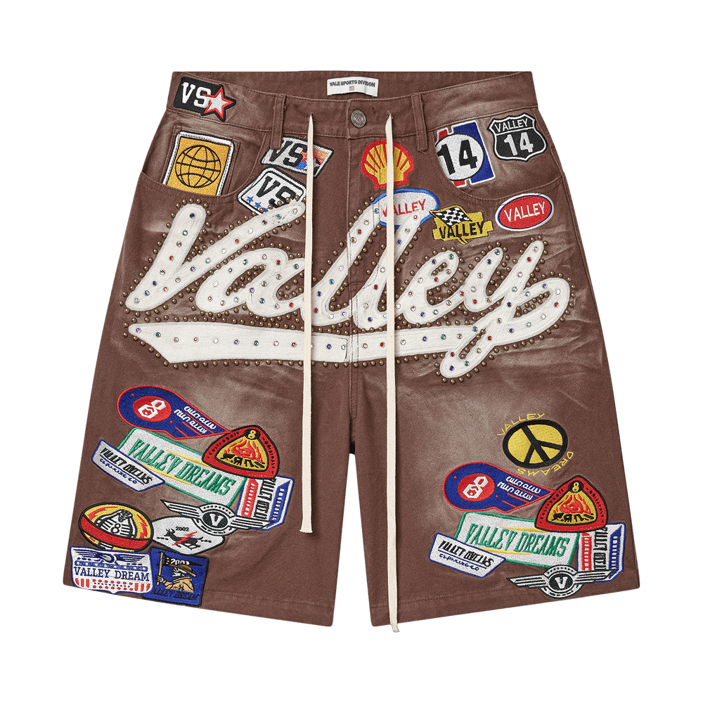 Vale "1980s" Brown Jean Shorts
