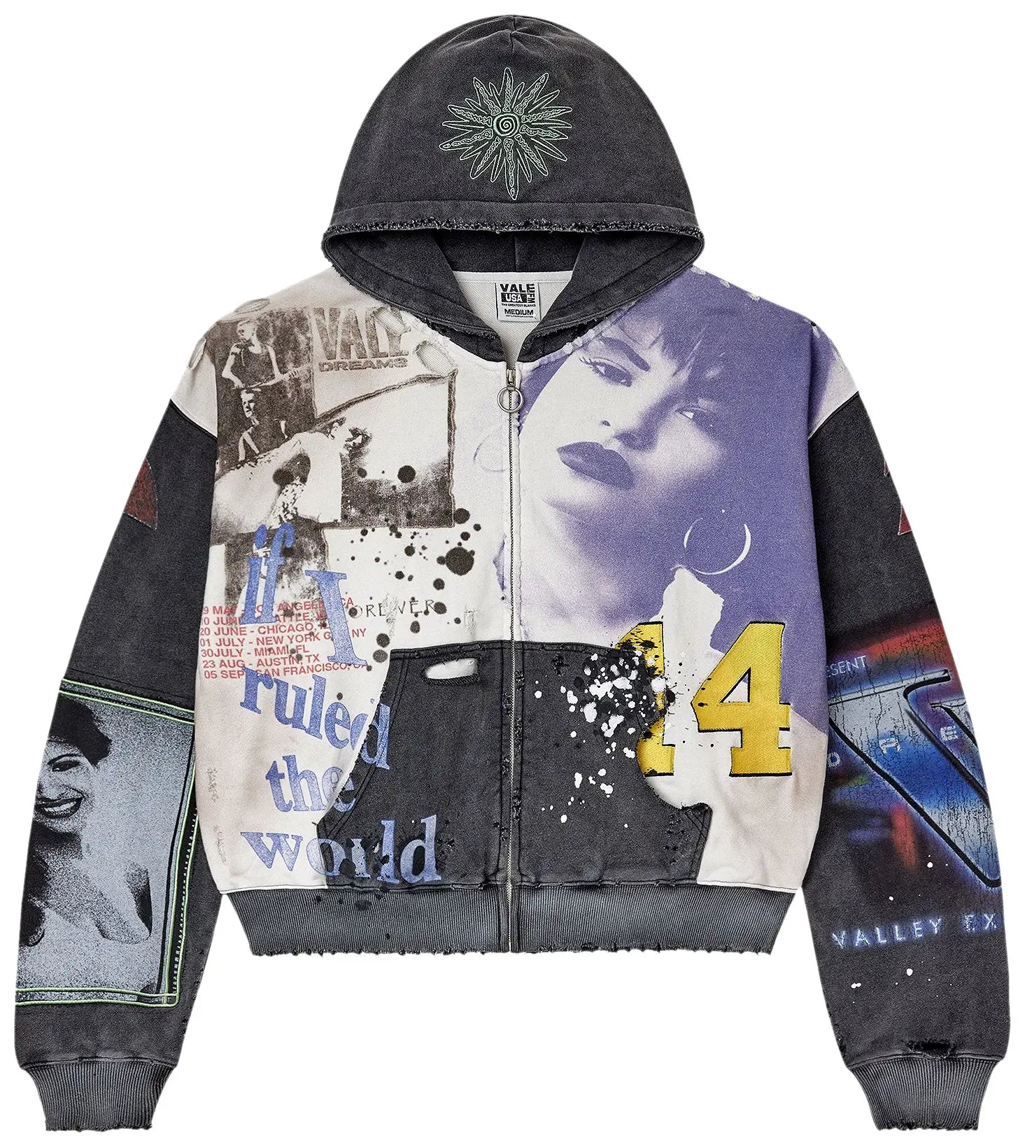 Vale "Noise" Multi Color Zip-Up Hoodie