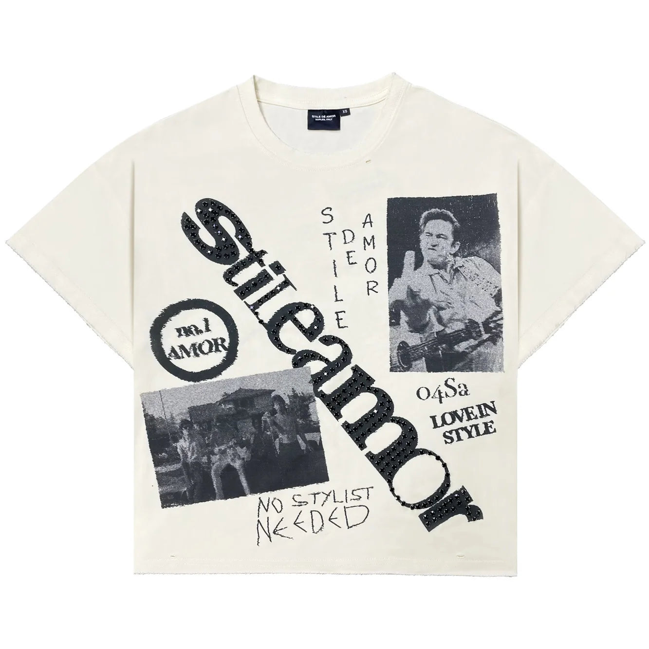 Stile De Amor "No Stylist" Cream T-Shirt