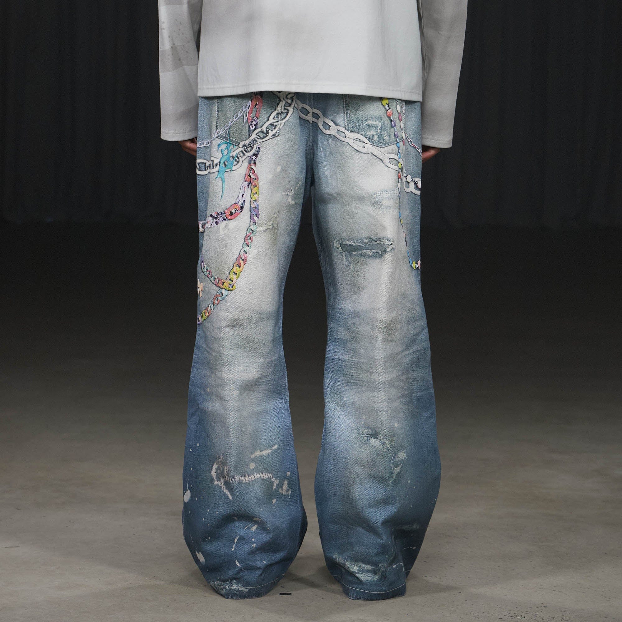 DND4DES "Cartoon Chain" Jeans