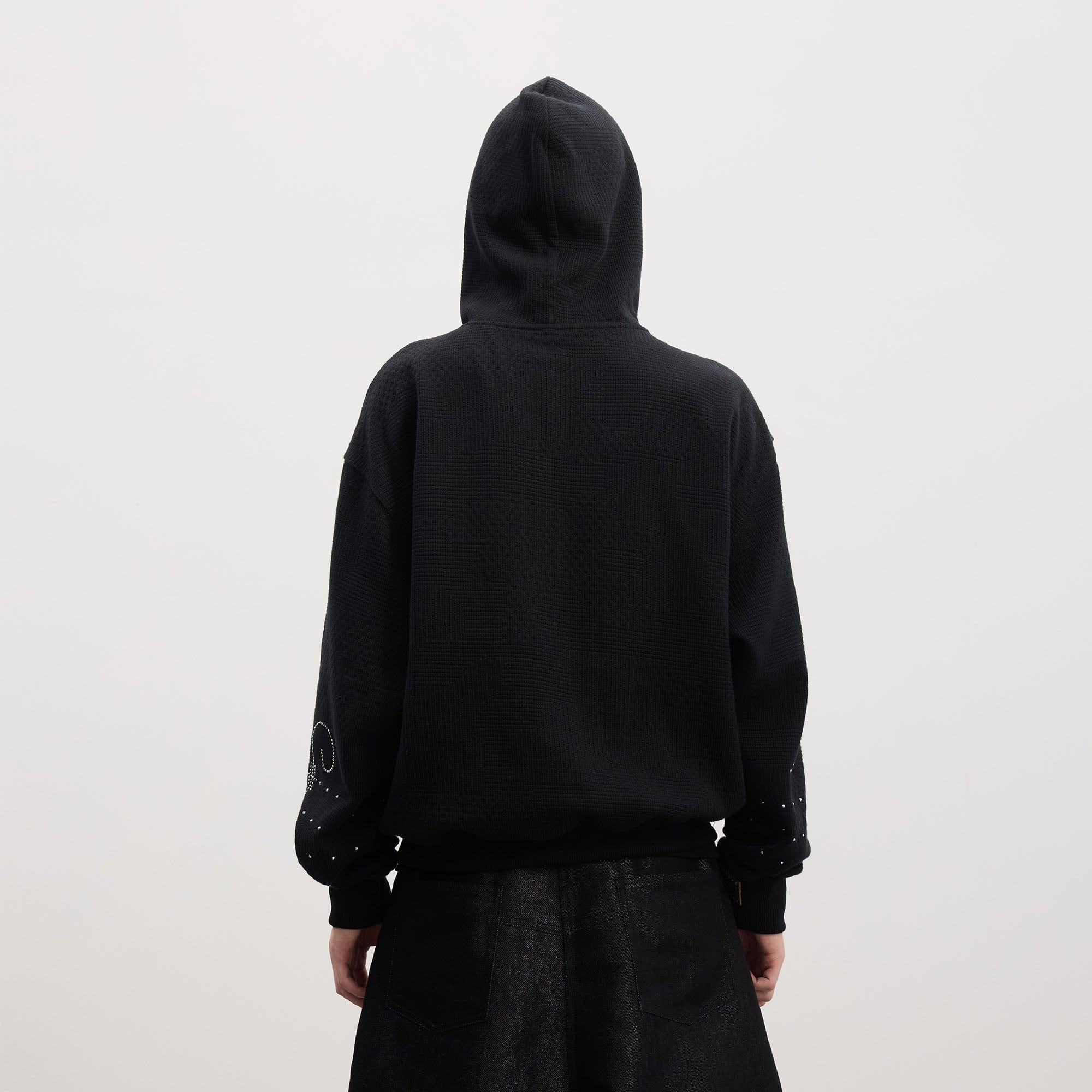 DND4DES "Virgin Mary" Rhinestone Black Hoodie