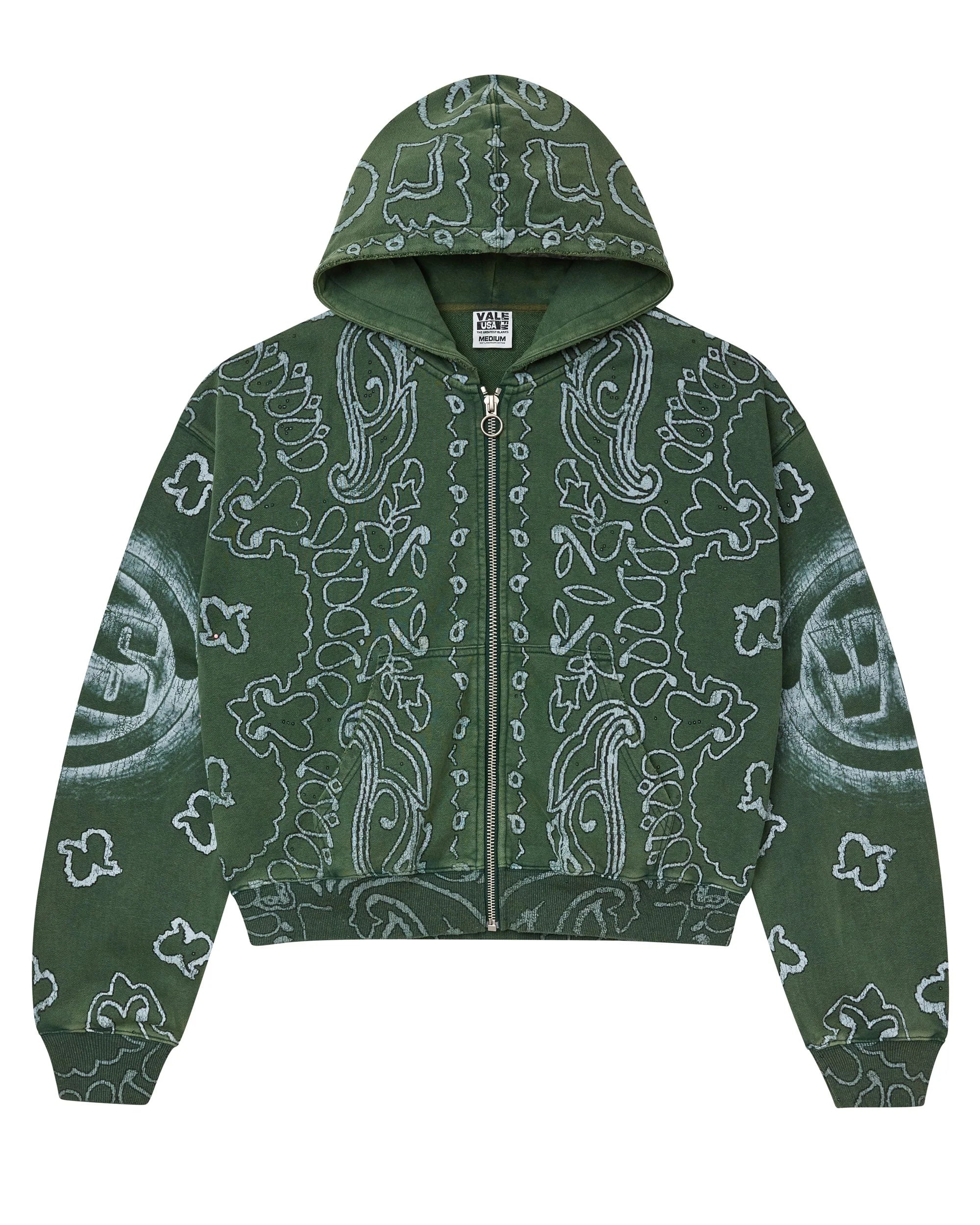 Vale "Green Flag" Zip Up Hoodie