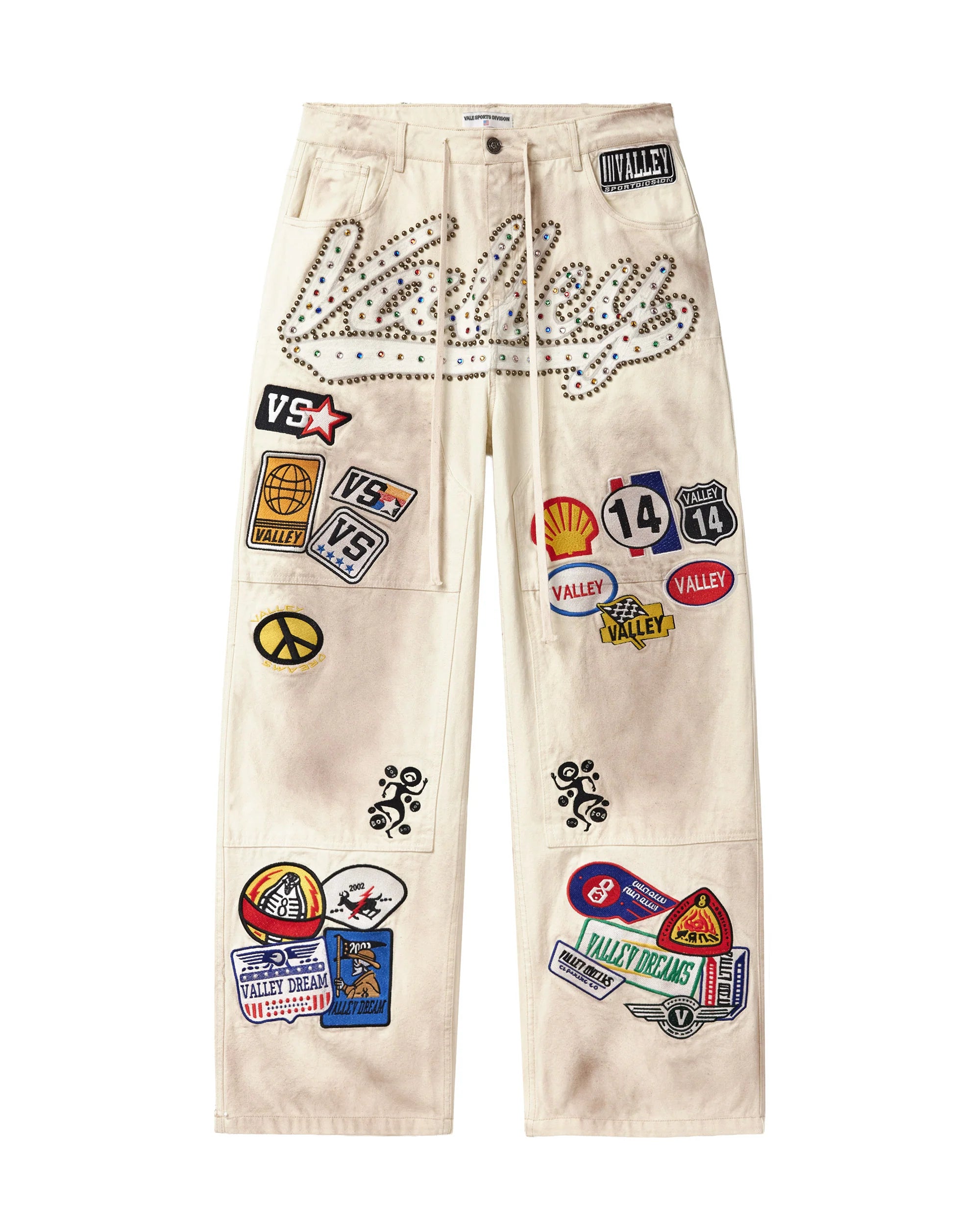 Vale "1980s" Cream Painter Pants