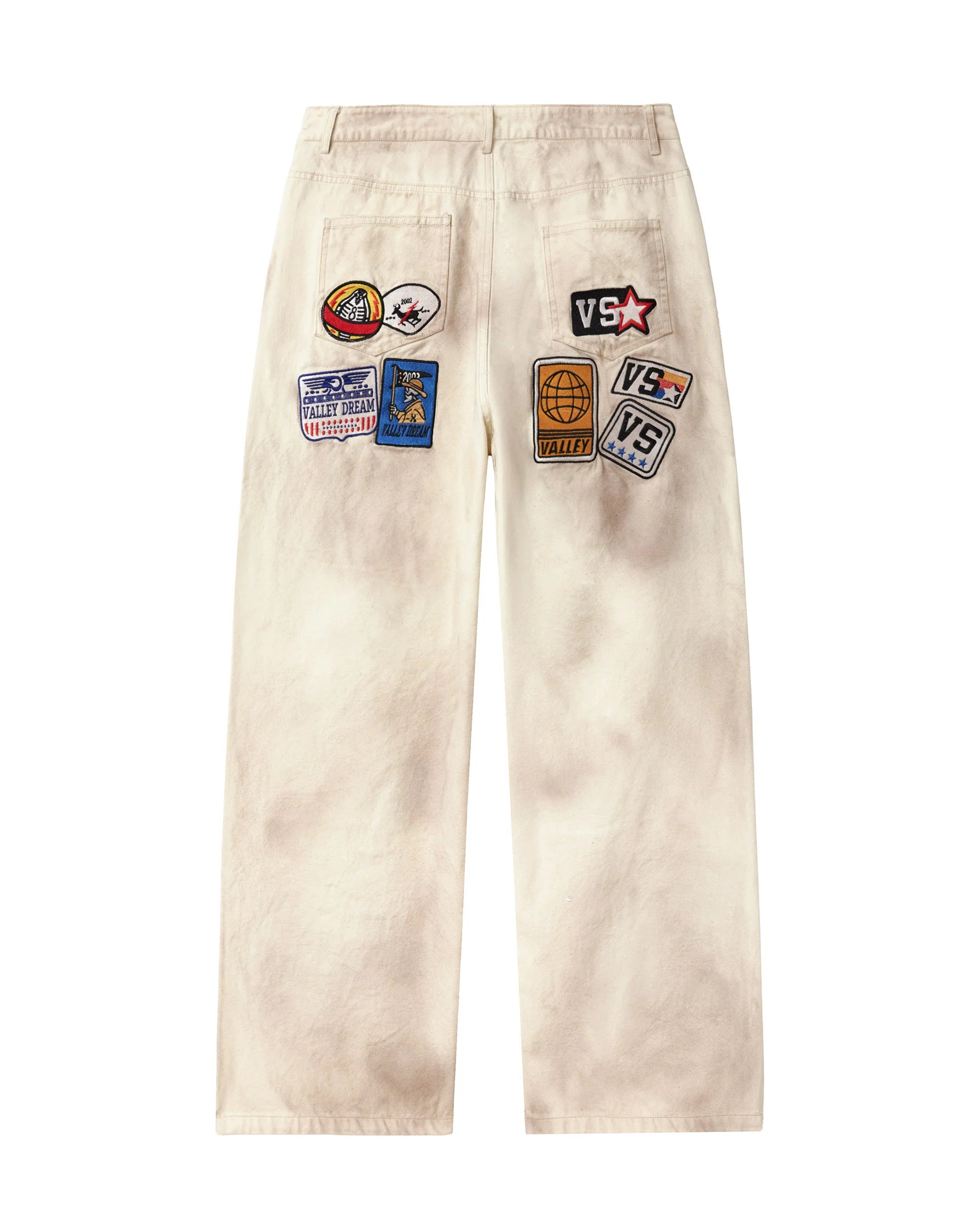 Vale "1980s" Cream Painter Pants
