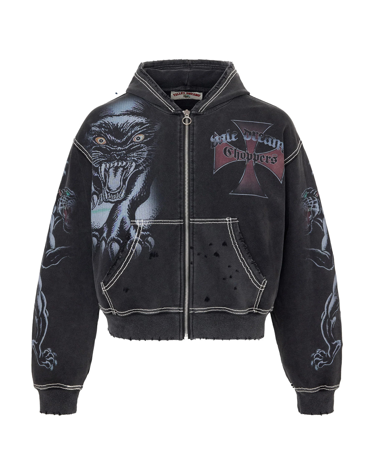 Vale "Hardy Boyz" Black Zip-Up Hoodie