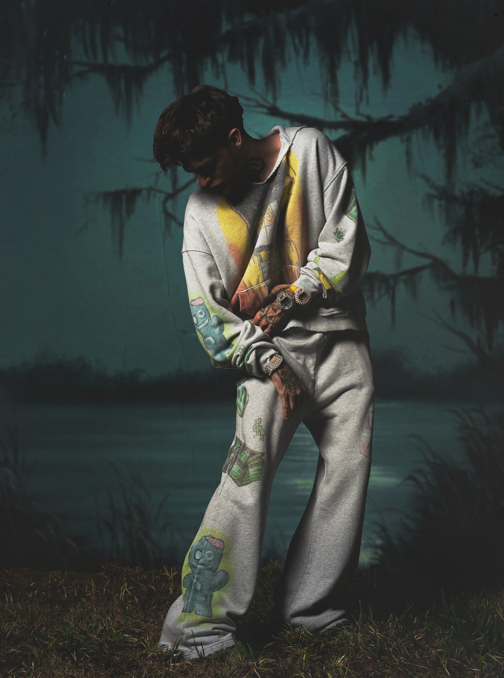 Triple 7s "Vice" Grey Hoodie