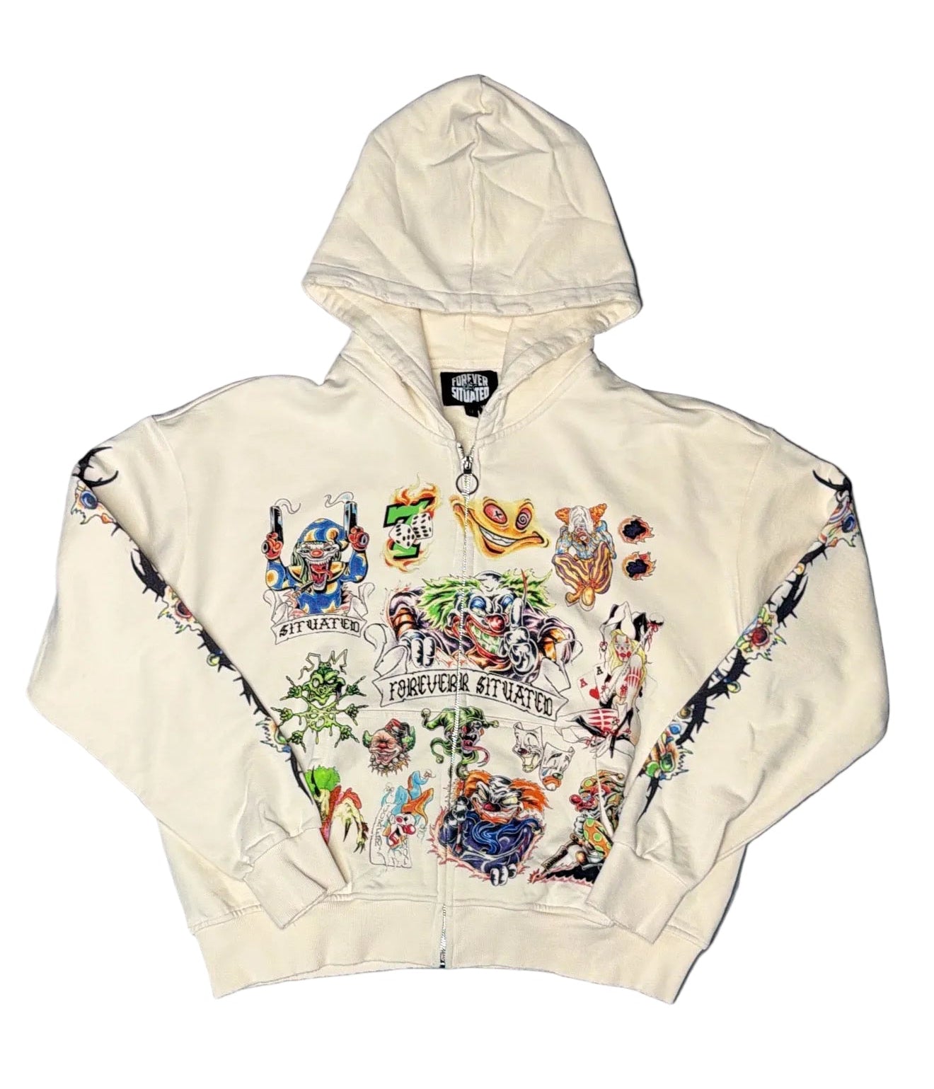 Forever Situated Clown7 Zip-Up Hoodie