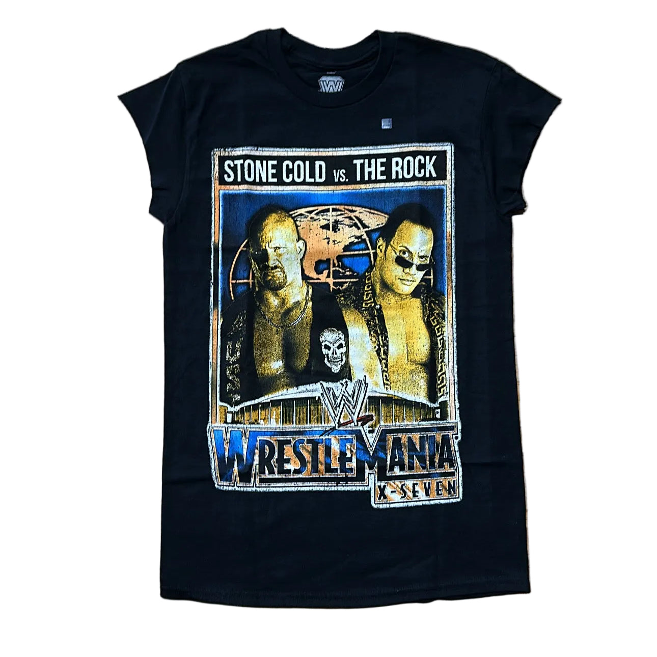 WWE Stone Cold vs The Rock Sleeveless T-Shirt