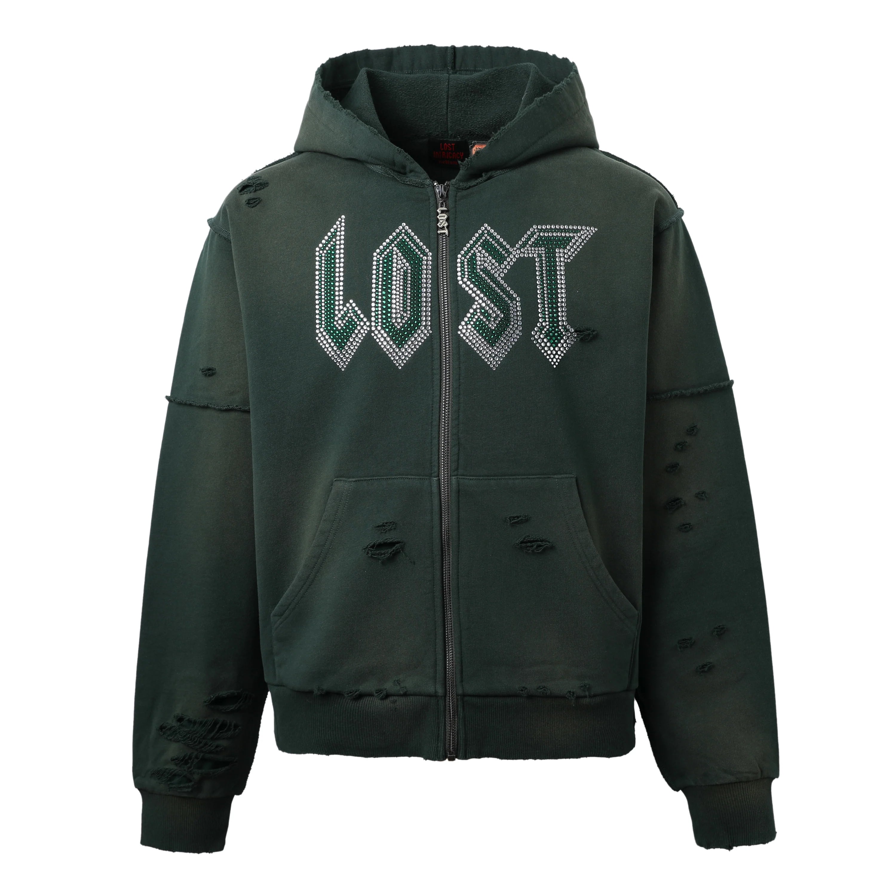 Lost Intricacy "Emerald Green" Zip-Up Hoodie