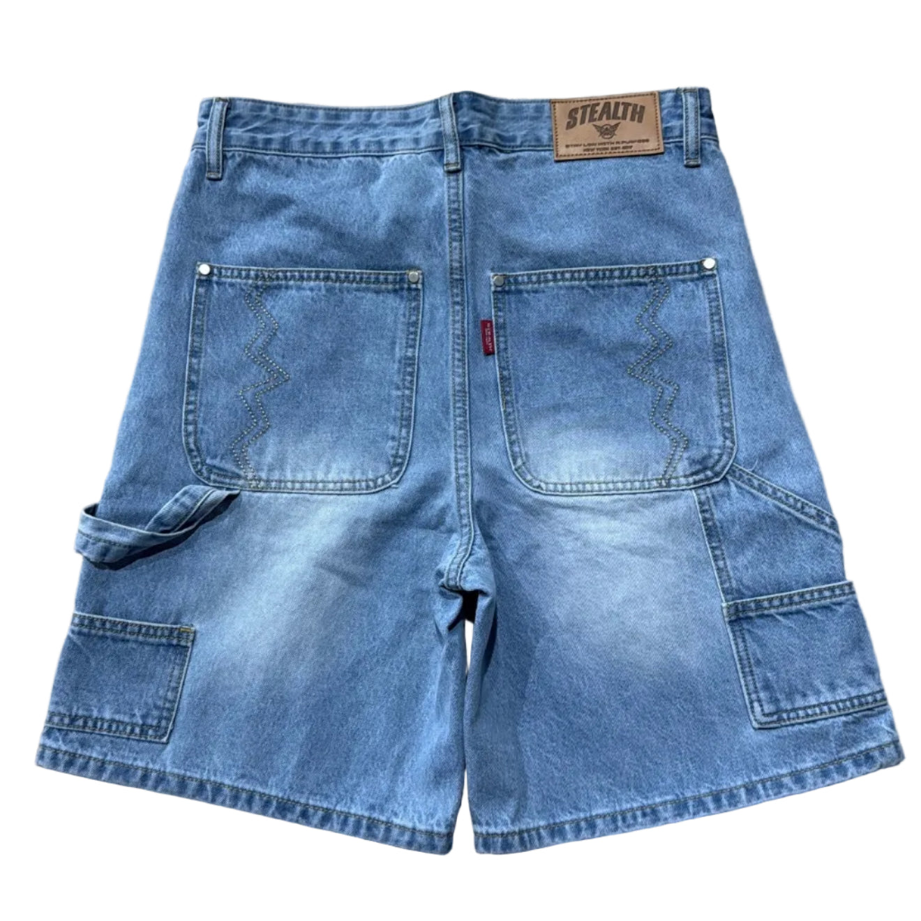 Stealth "Light Wash" Carpenter Jean Shorts