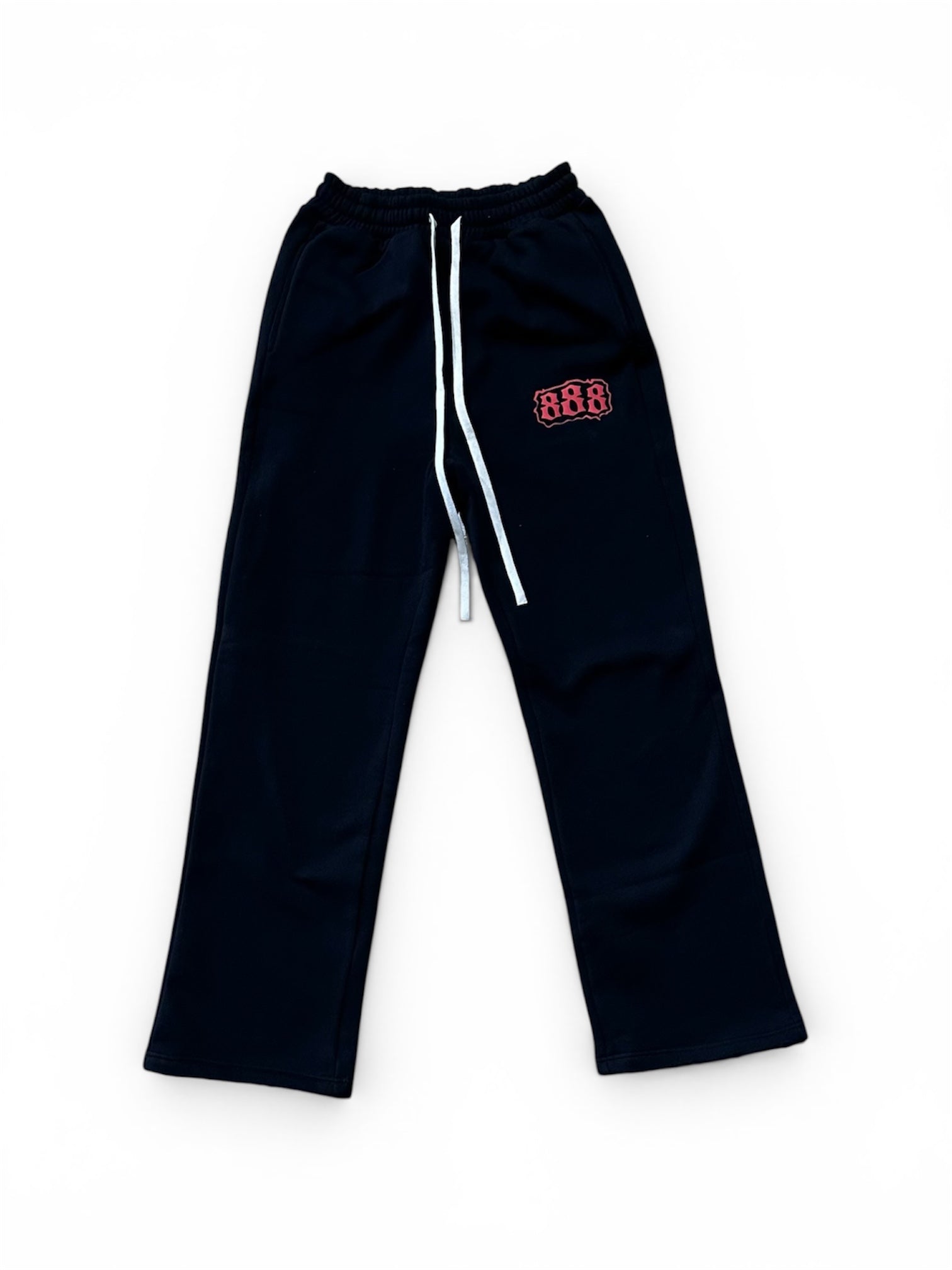 Louev 888 "Puff" Black/Red Sweatpants