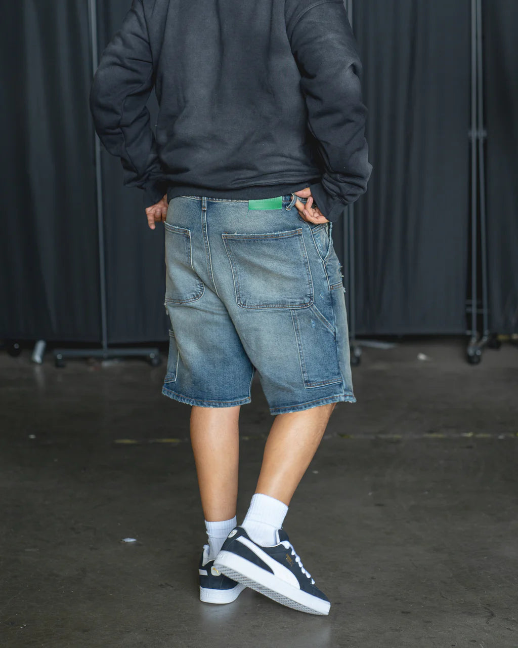 Mint Crew "La Jolla" Carpenter Jean Shorts