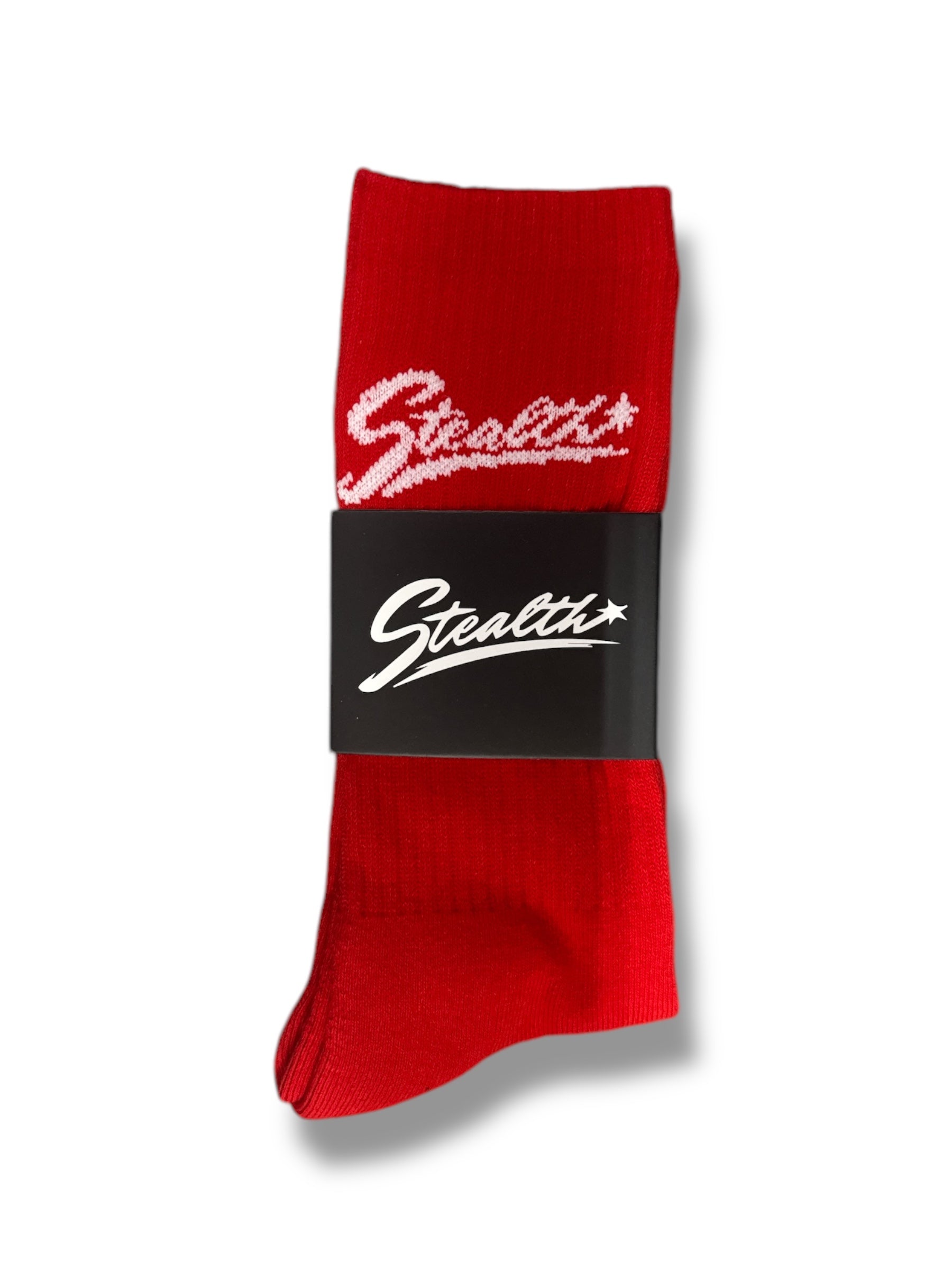 Stealth Crew Socks “Red”