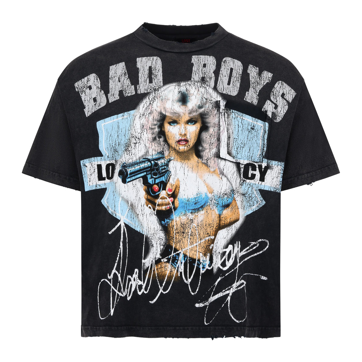 Lost Intricacy "Blue Girl With A Gun" T-Shirt