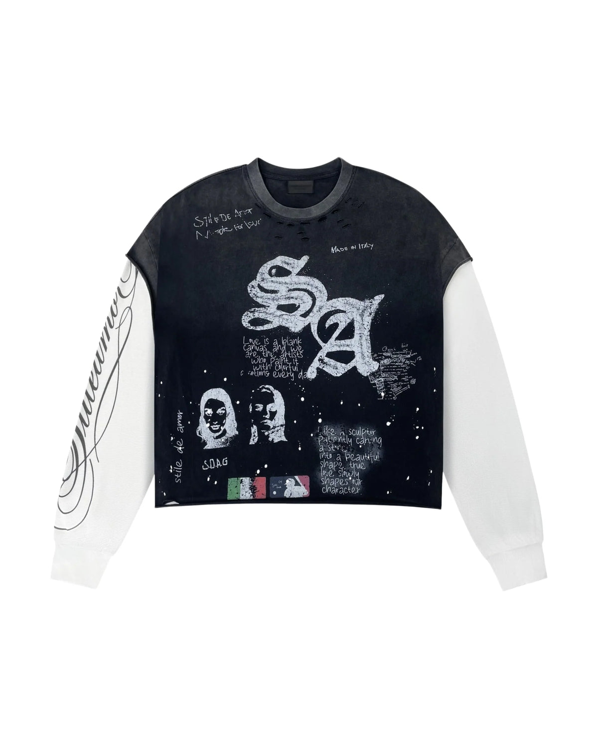 Stile De Amor "Squadra SA" Long sleeve (Black)