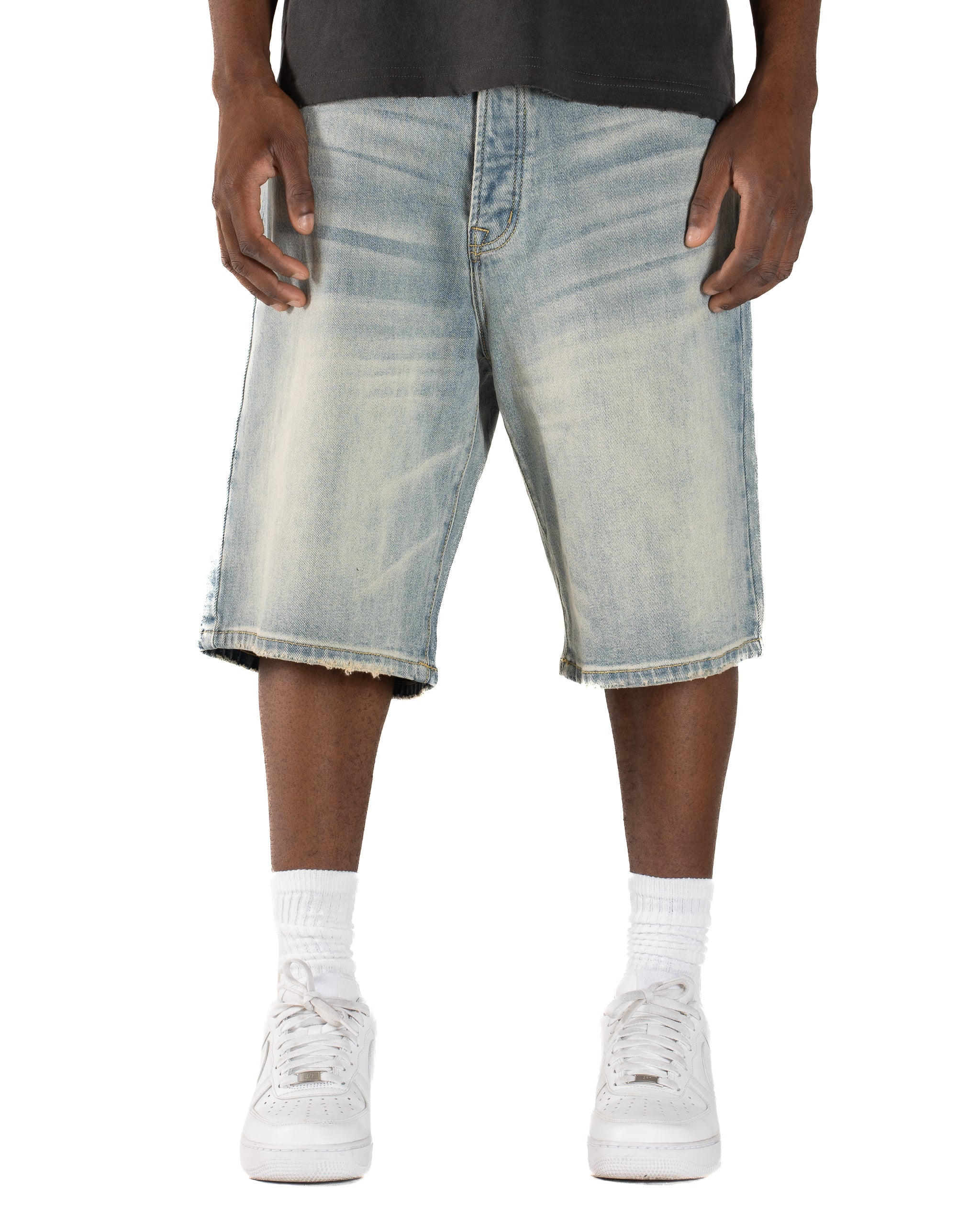 Mint Crew "Malibu Wash" Jean Shorts