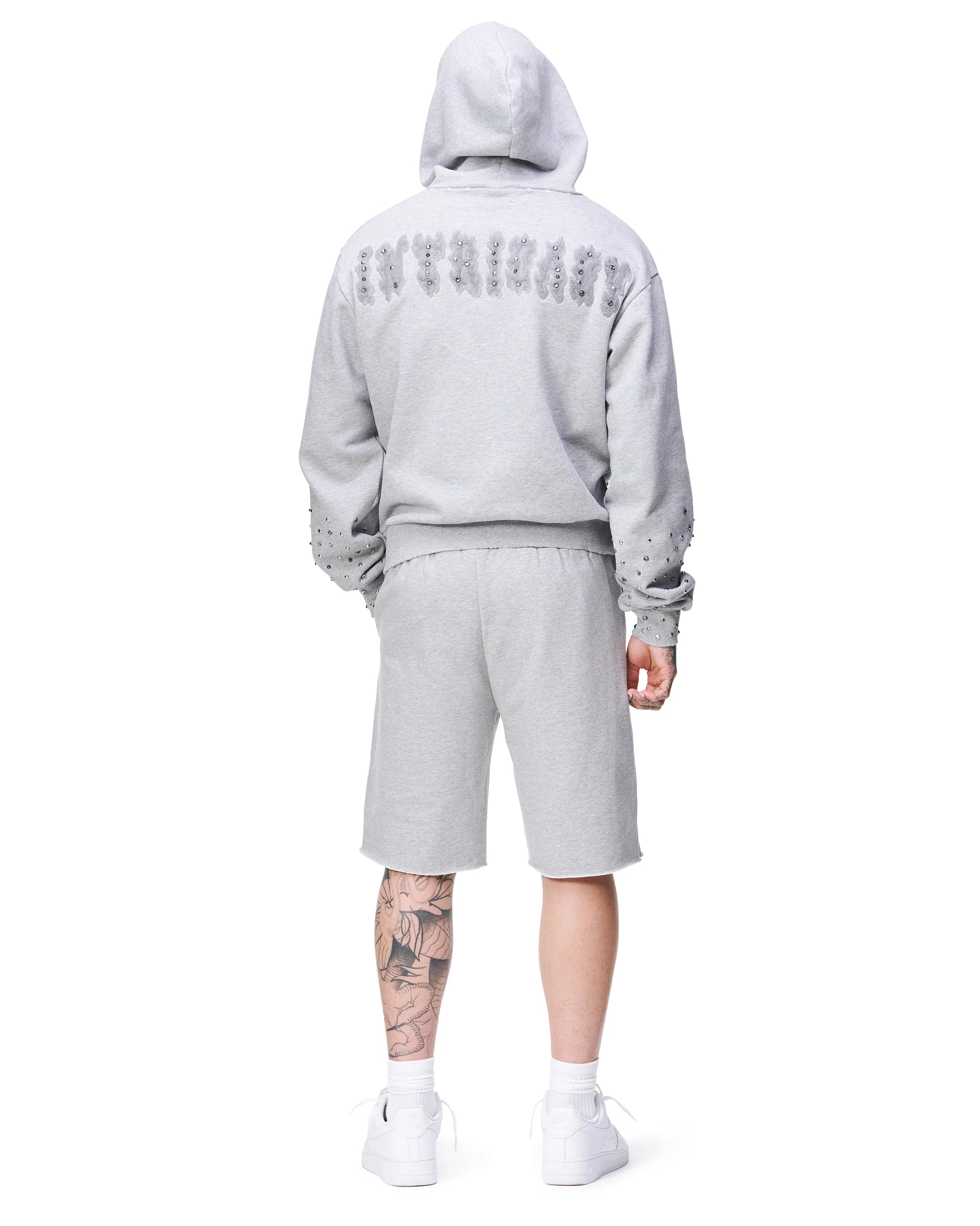 Lost Intricacy "Grey Patch" Zip-Up Hoodie