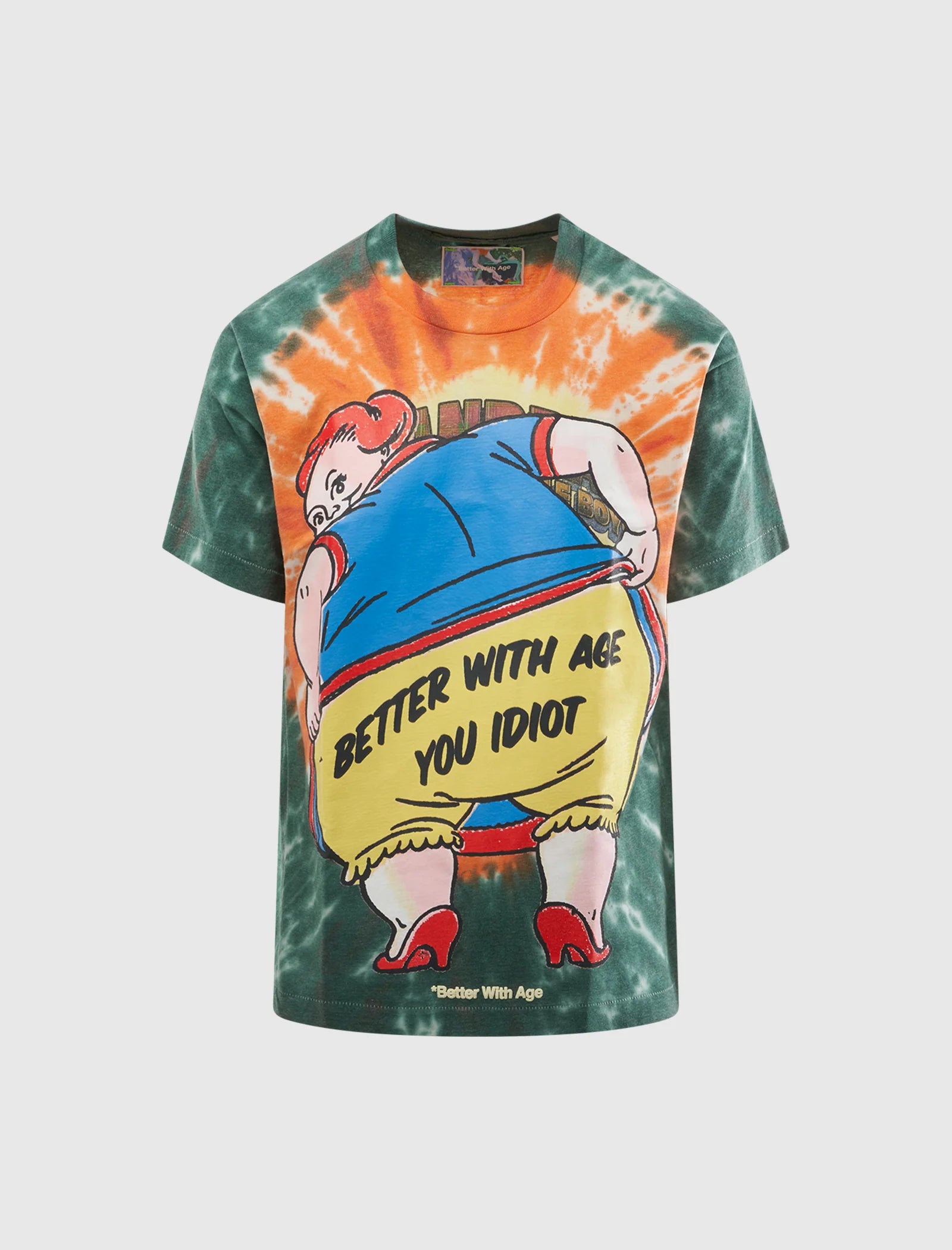 Better With Age "Frizzle" Green Tie-Dye T-Shirt