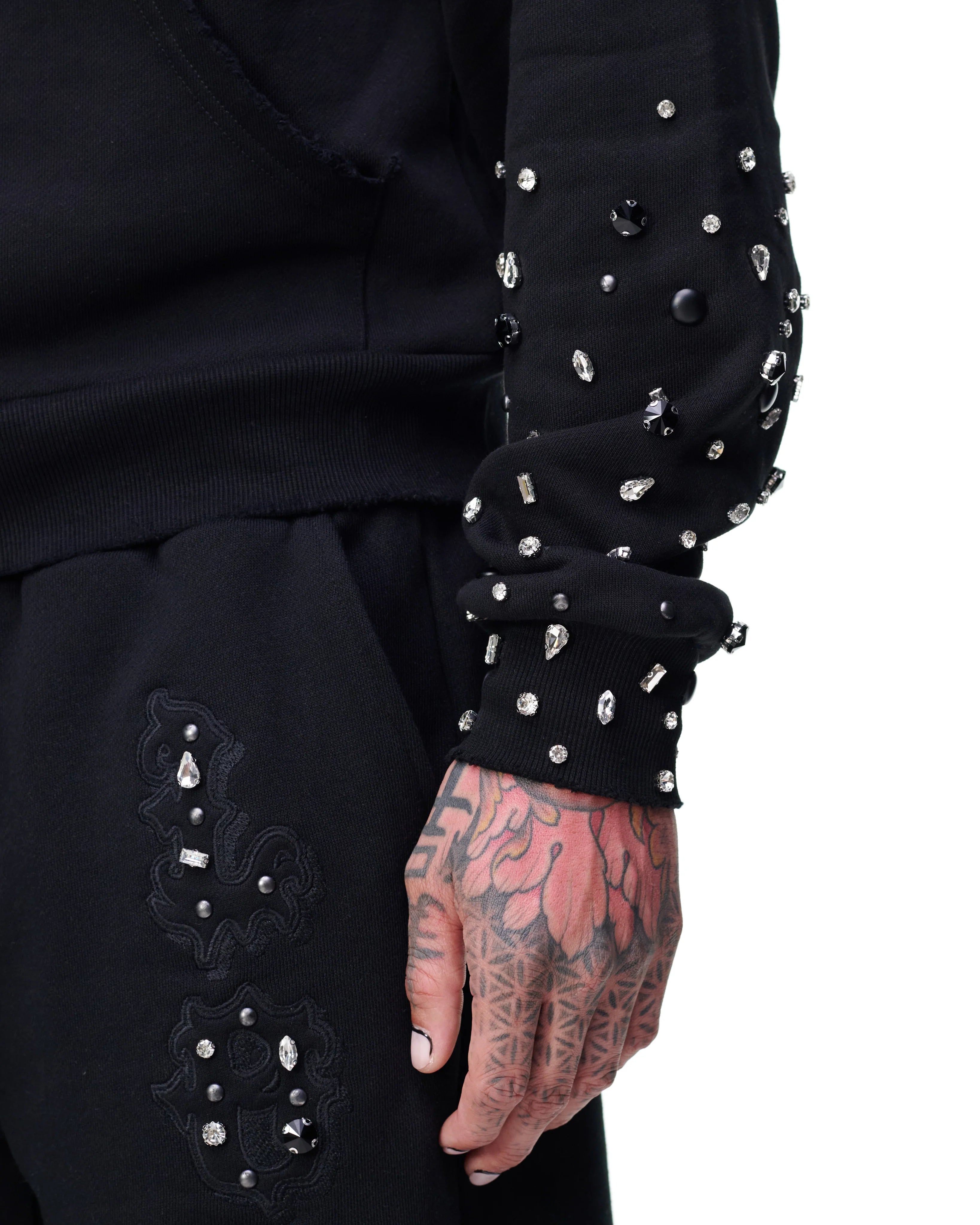 Lost Intricacy "Black Out" Patches 2.o Zip-Up Hoodie
