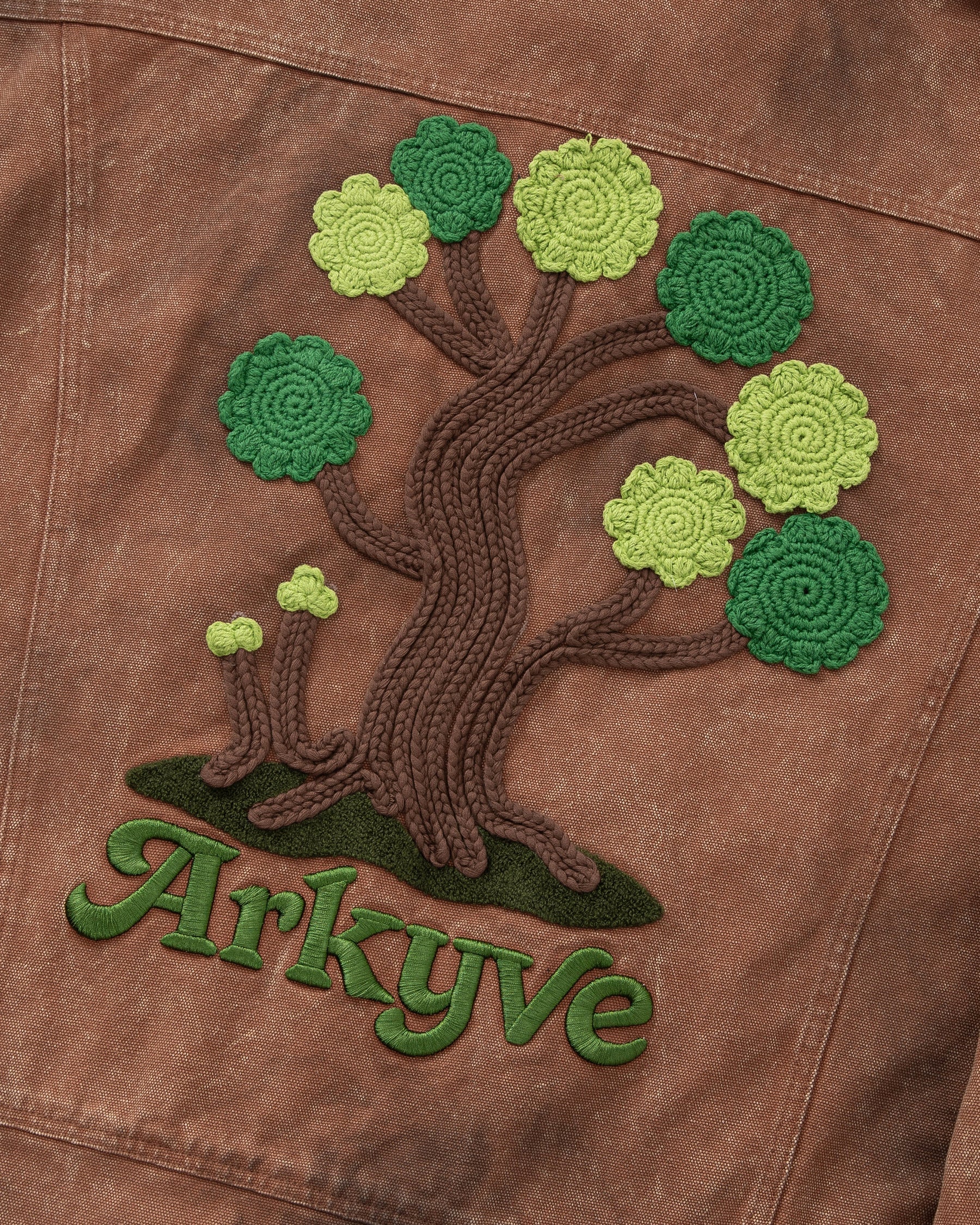 Arkyve "Wine Label" Distressed Work Jacket