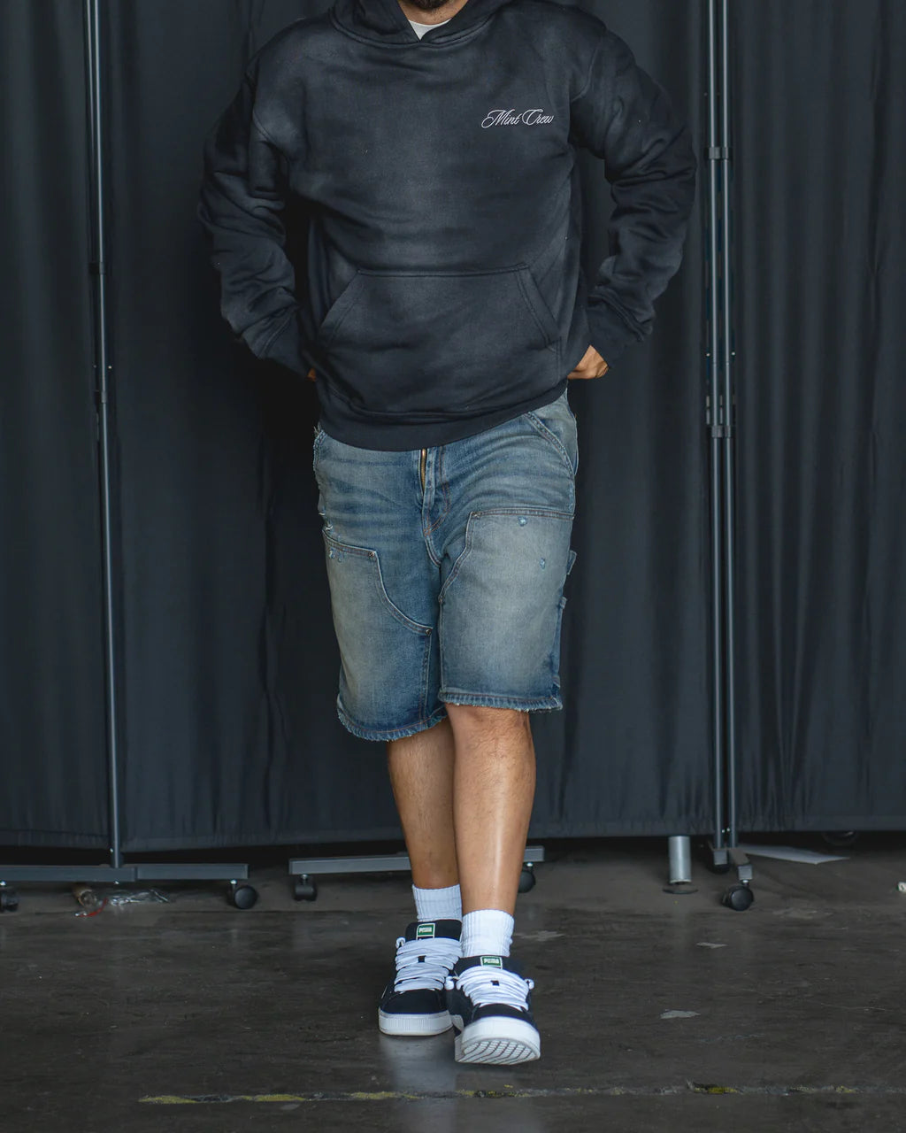 Mint Crew "La Jolla" Carpenter Jean Shorts