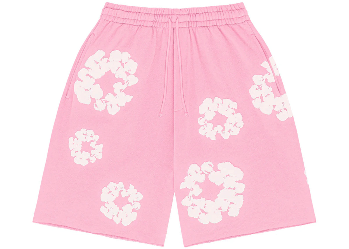 Denim Tears Cotton Wreath Pink Shorts Denim Tears Cotton Wreath Pink Shorts