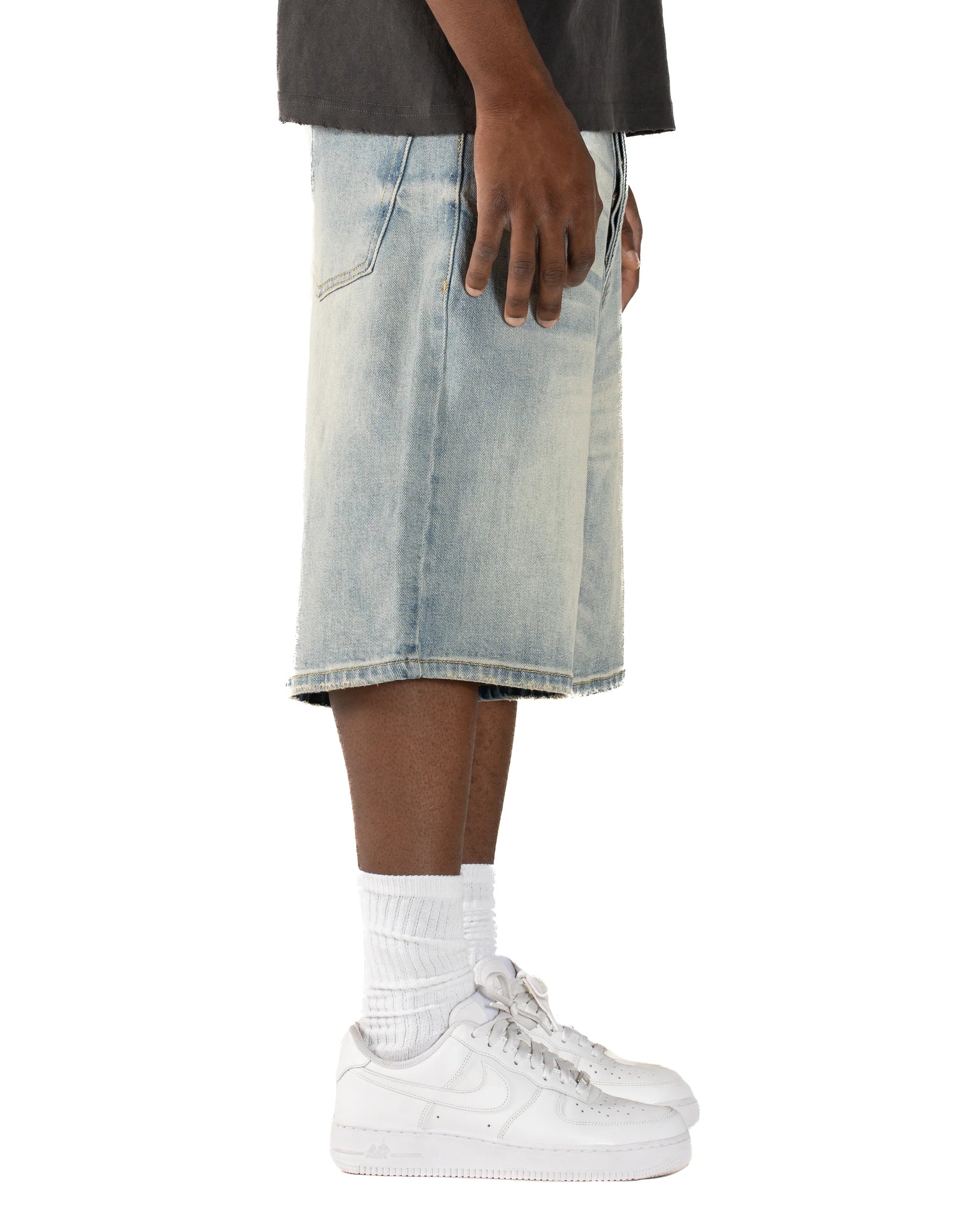 Mint Crew "Malibu Wash" Jean Shorts