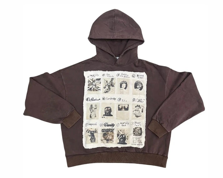 Saint Vanity "S*x Pistols" Brown Hoodie