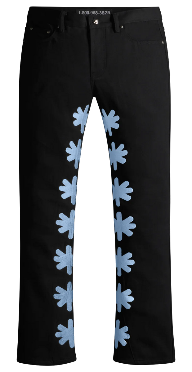Lost SHDWS Black/Powder Blue Denim Jeans