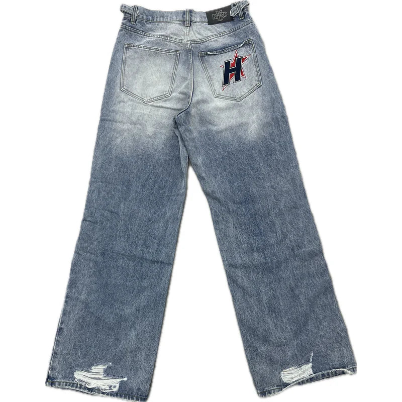 HMDD Crystal H-Star Jeans (Light Wash)