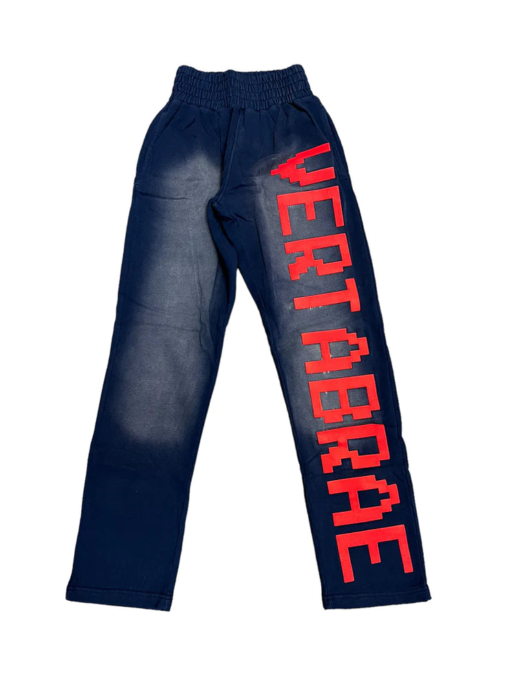 Vertabrae Navy/Red Sweat Pants