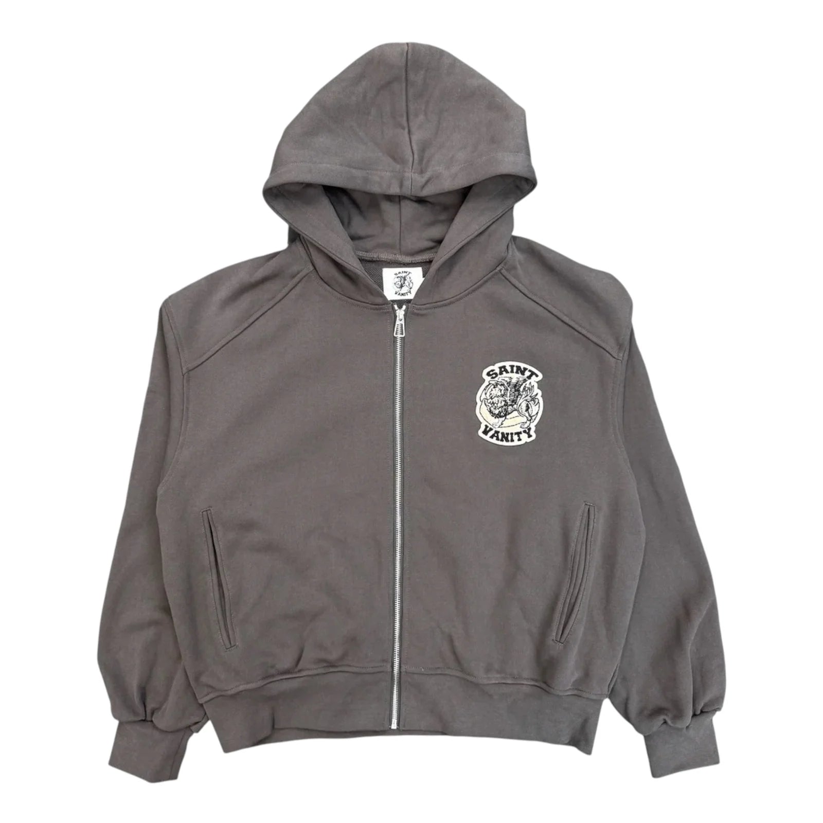 Saint Vanity "Uniform" Grey Zip-Up Hoodie