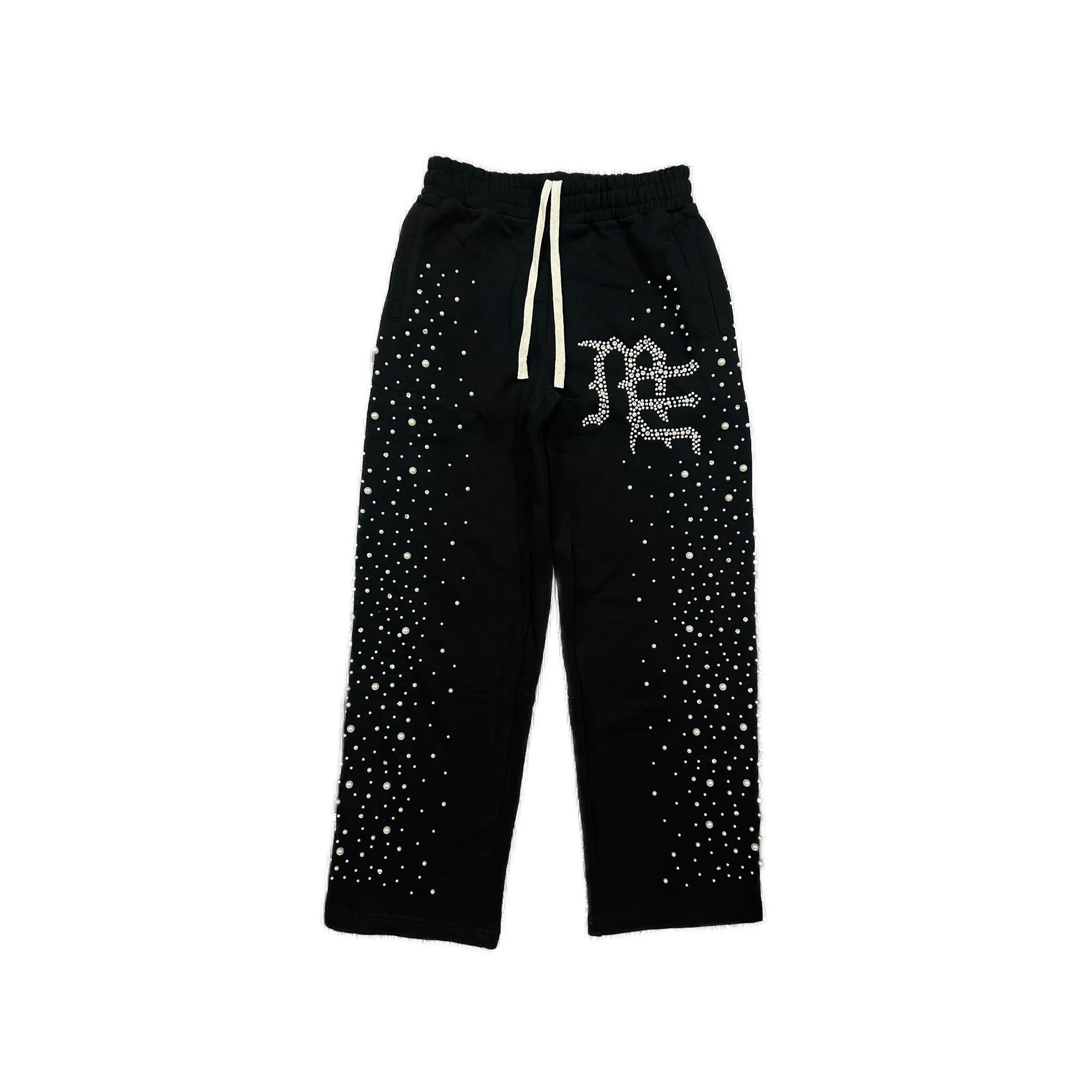 Mixed Emotions "Pearl" Black Sweatpants