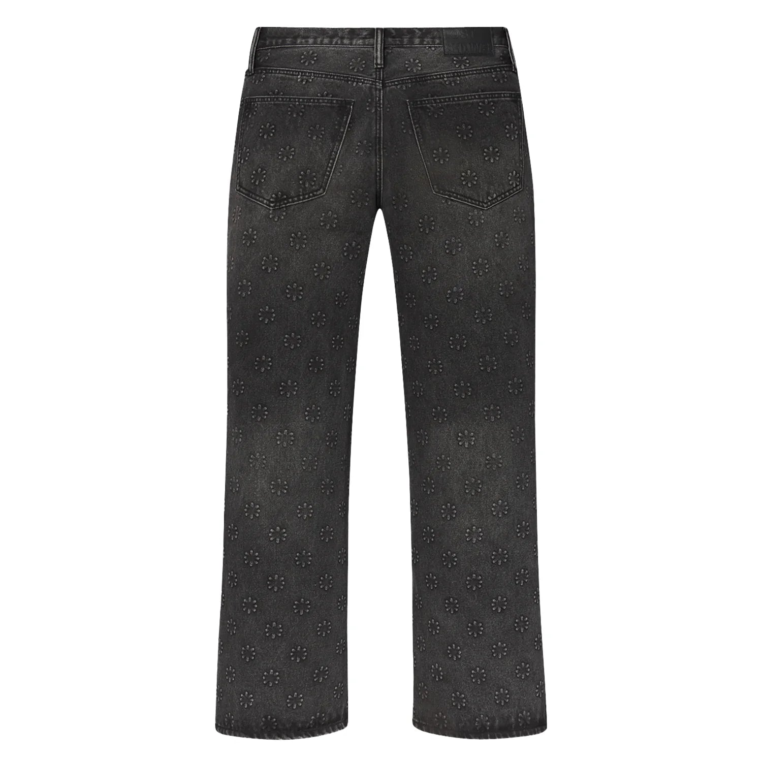 Lost SHDWS Embossed Denim Jeans Black