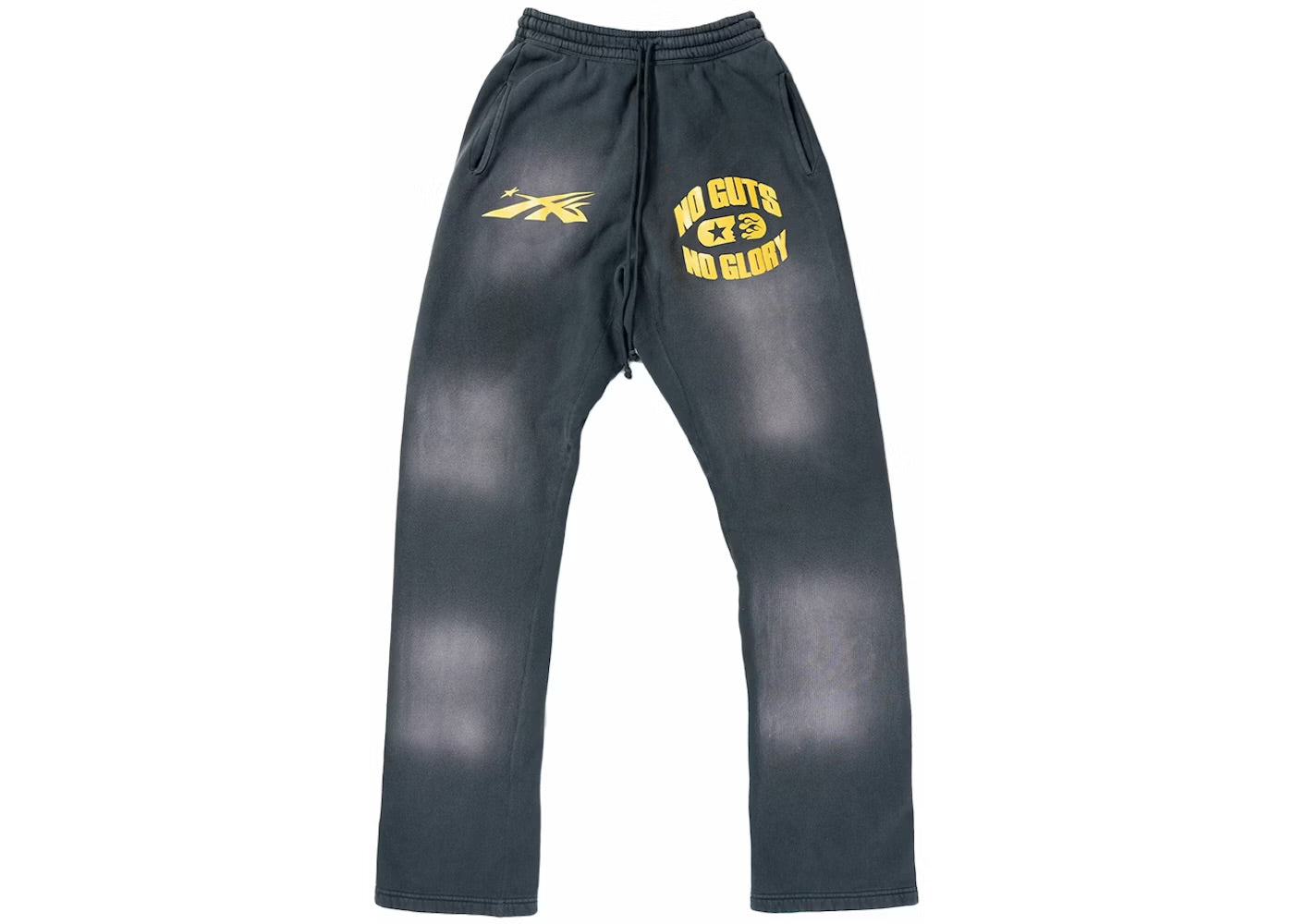 Hellstar "No Guts" Black/Yellow Sweatpants