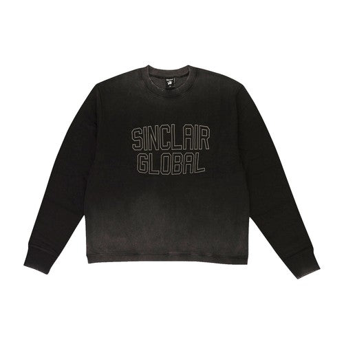 Sinclair Distressed Crewneck (Black)