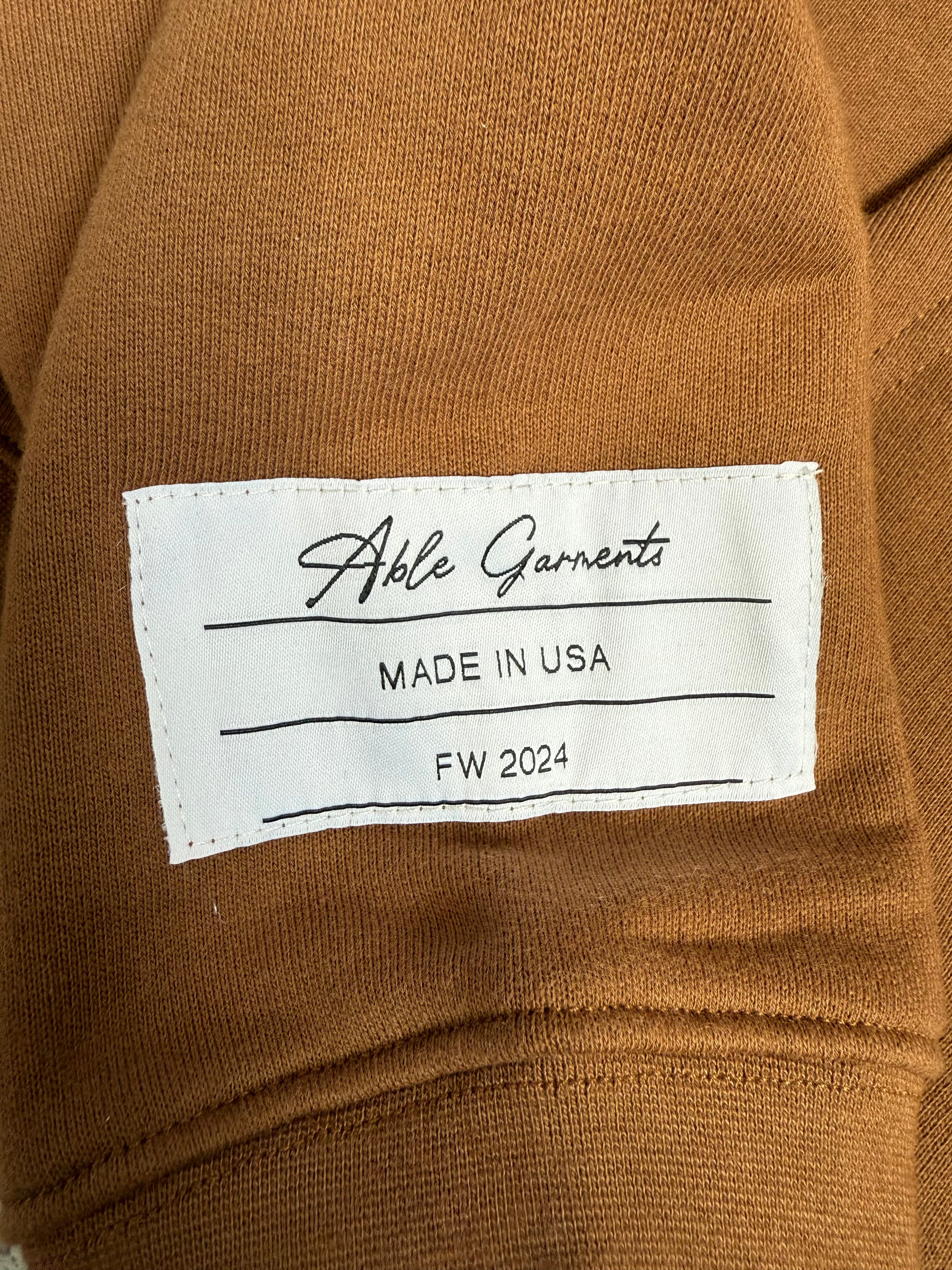 Able Garments "Chain Link" Hoodie (Brown) WOMENS