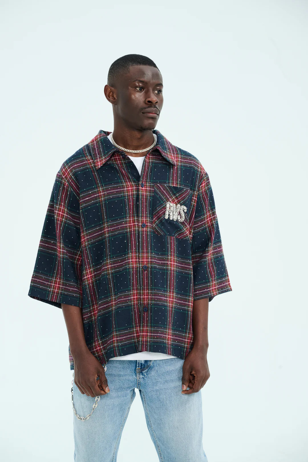 RVS Labs "Lumière" Navy/Crimson Flannel