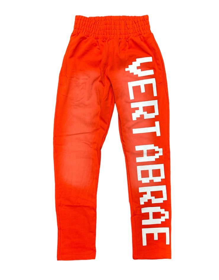 Vertabrae Orange Sweat Pants