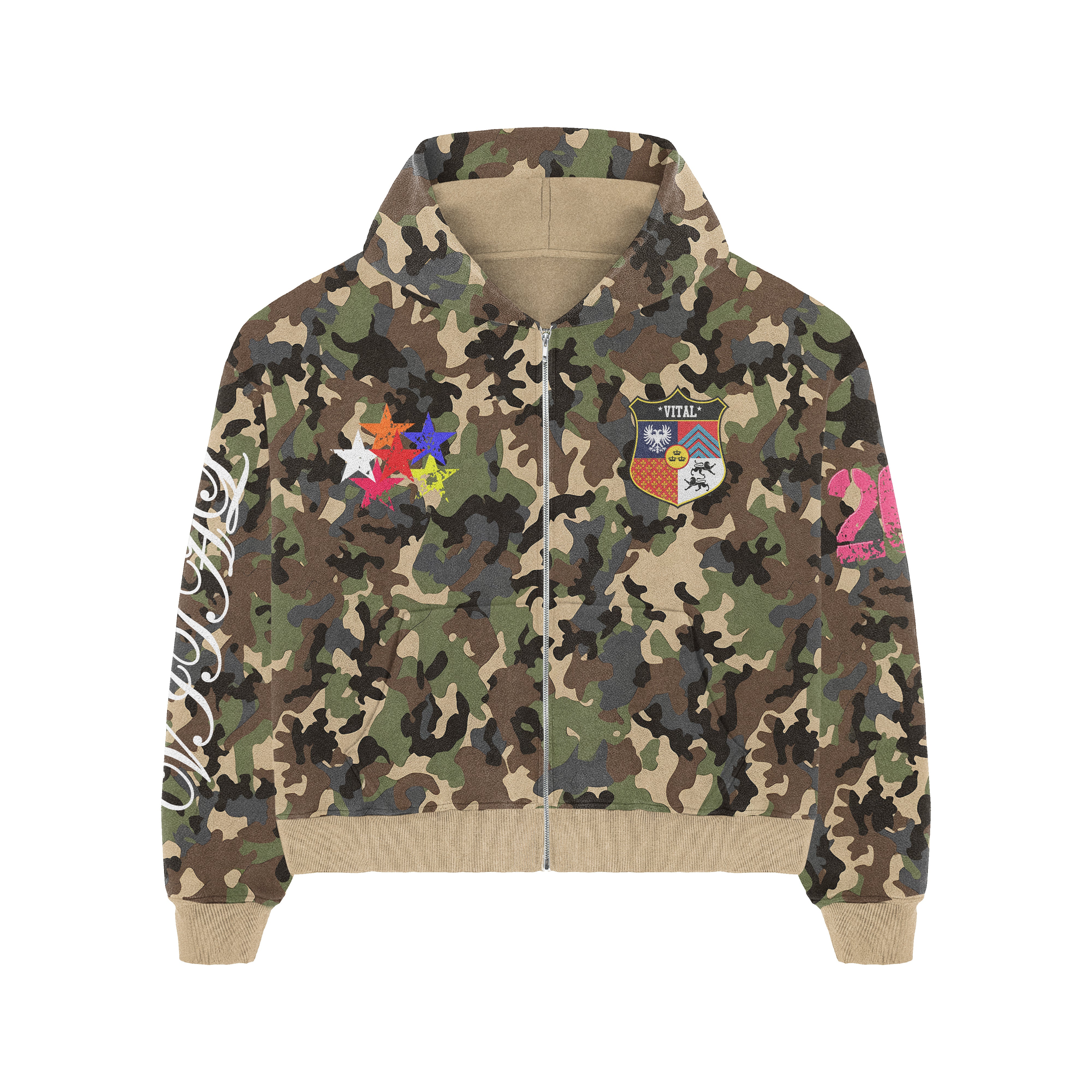 Vital Camo Zip Up