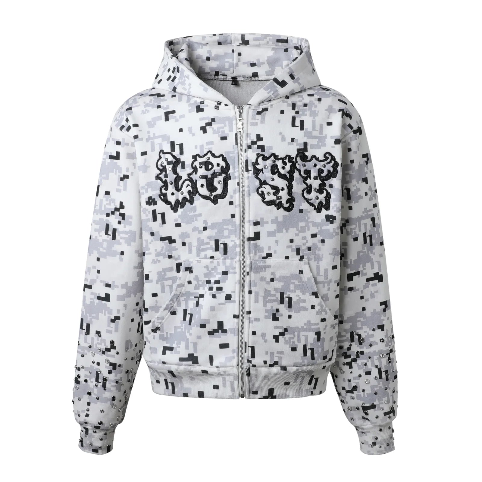 Lost Intricacy "Digi Camo" Zip-Up Hoodie