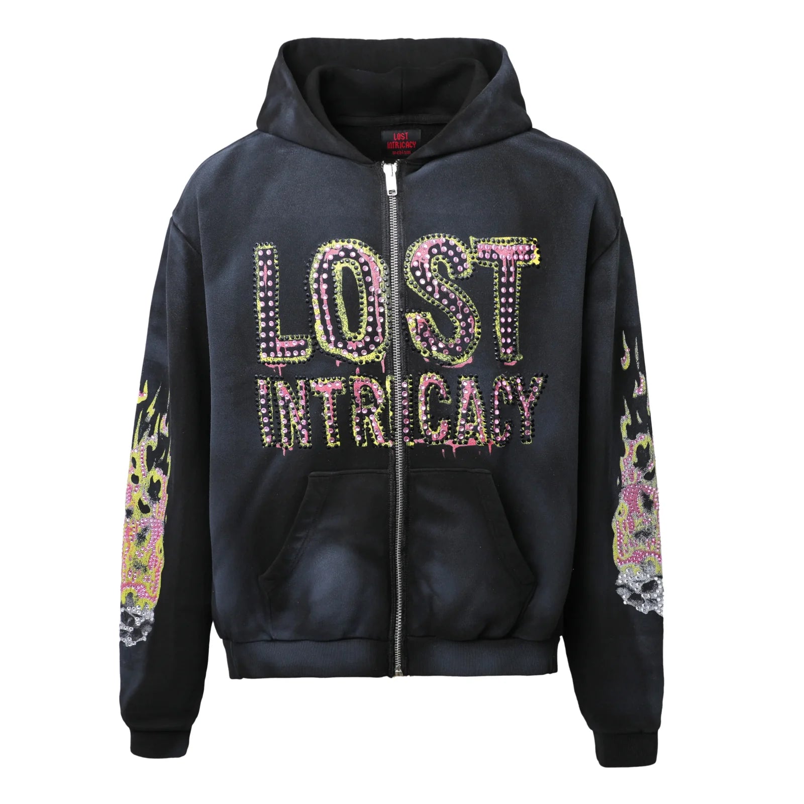 Lost Intricacy "Half Man Half Amazing" Black Zip-Up Hoodie
