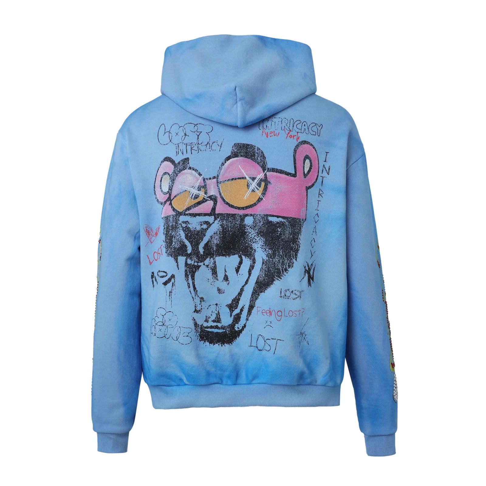 Lost Intricacy "Half Man Half Amazing" Blue Zip-Up Hoodie