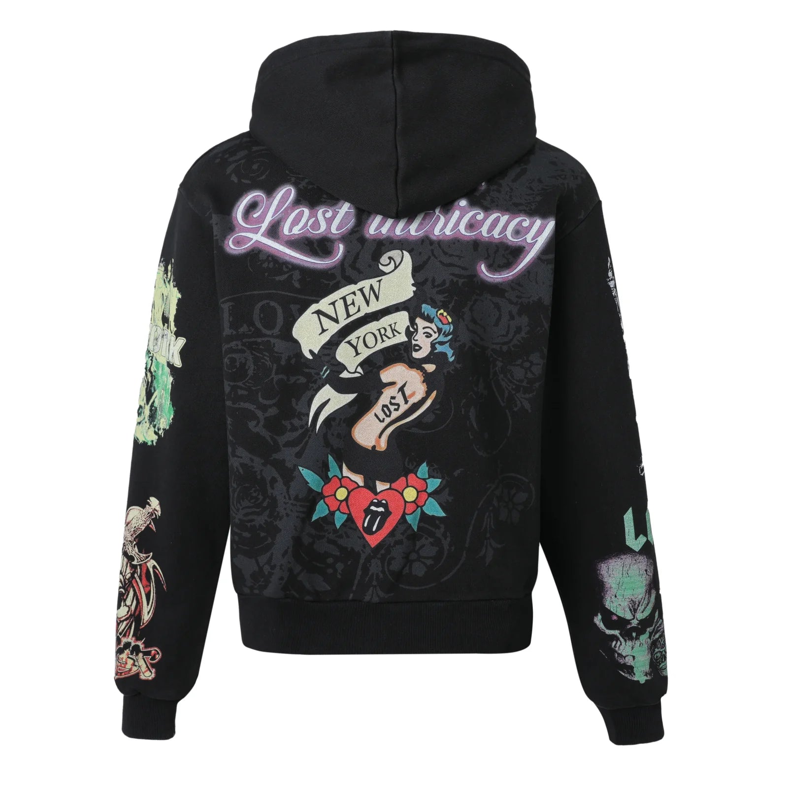 Lost Intricacy "Innocence" Black Zip-Up Hoodie