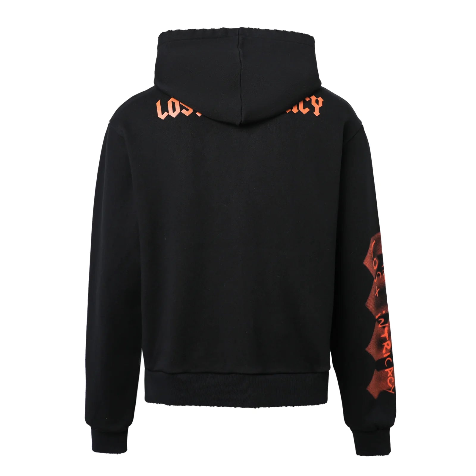 Lost Intricacy "Skull Bound" Orange Zip-Up Hoodie