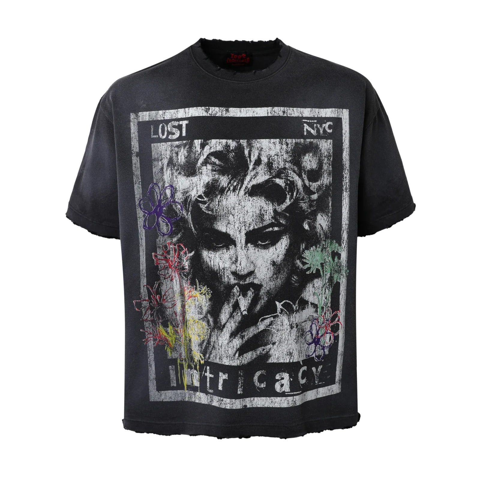 Lost Intricacy "Smoking Saint" Black T-Shirt