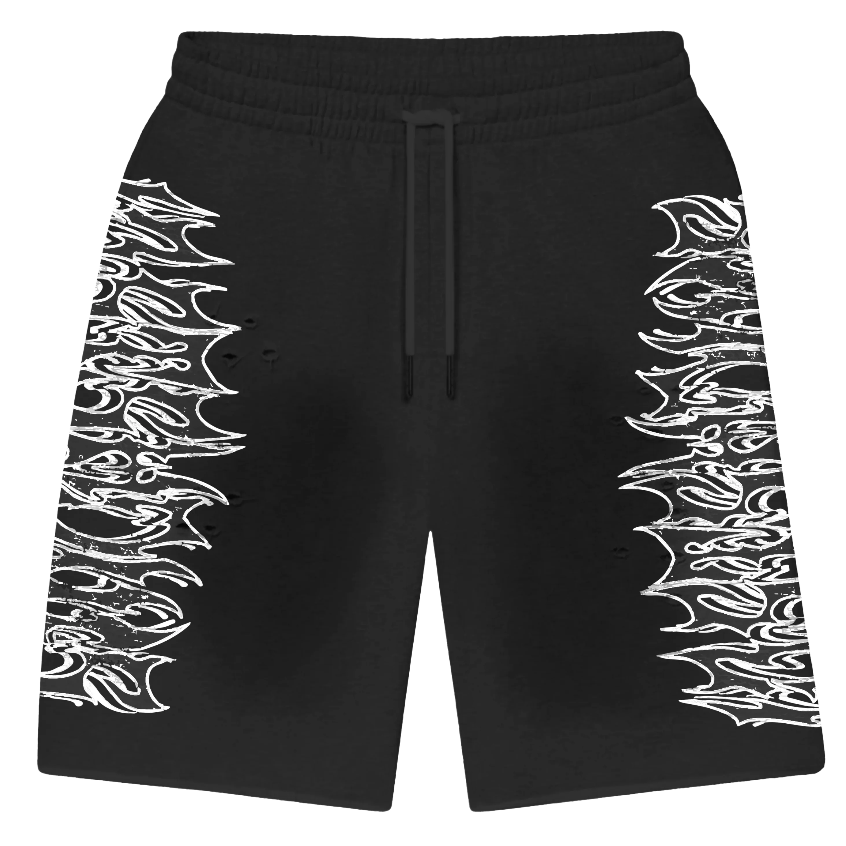 Lost SHDWS "Graphic" Black Sweat Shorts